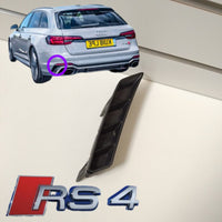 Genuine LH Rear Diffuser Trim Vent Cover Audi RS4 Avant B9 8W PFL 2017-2019 Used