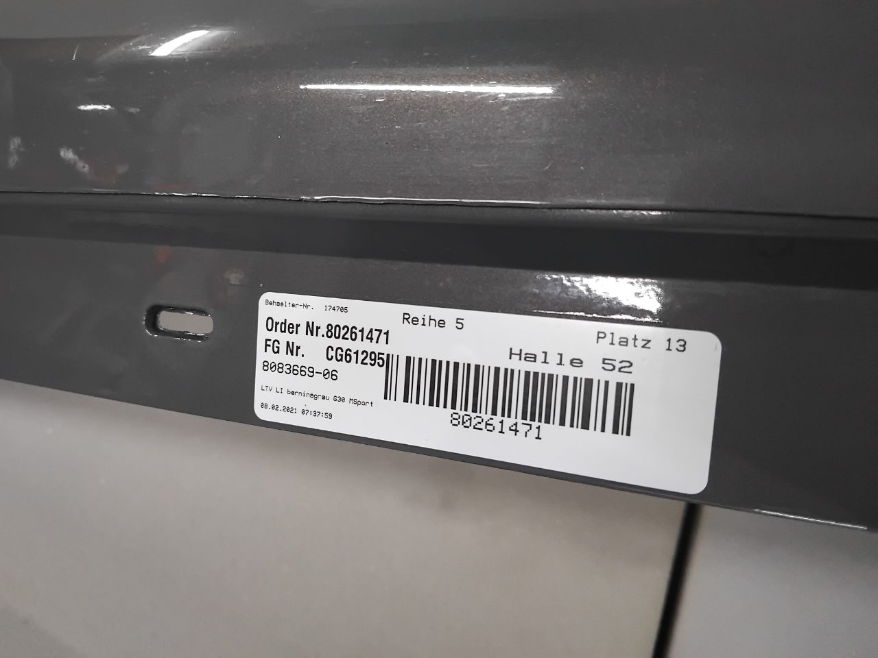 Genuine LH Side Skirt M Sport Bmw 5 Series G30 G31 LCI M Sport 2020-2023 Used