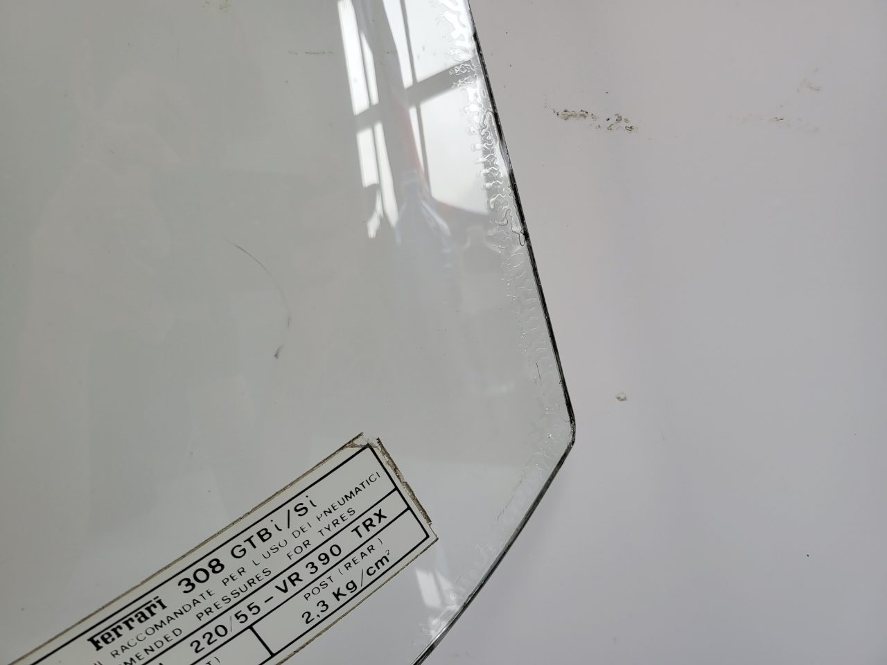 Genuine Front Windscreen Glass Ferrari 308 GTB / GTS / GTBi / GTSi / QV 1975-1985 Used