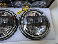 Xprite 7" LED Headlights Jeep Wrangler JK LJ CJ TJ Hummer H1 H2 1997-2018 New