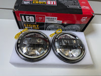 Xprite 7" LED Headlights Jeep Wrangler JK LJ CJ TJ Hummer H1 H2 1997-2018 New