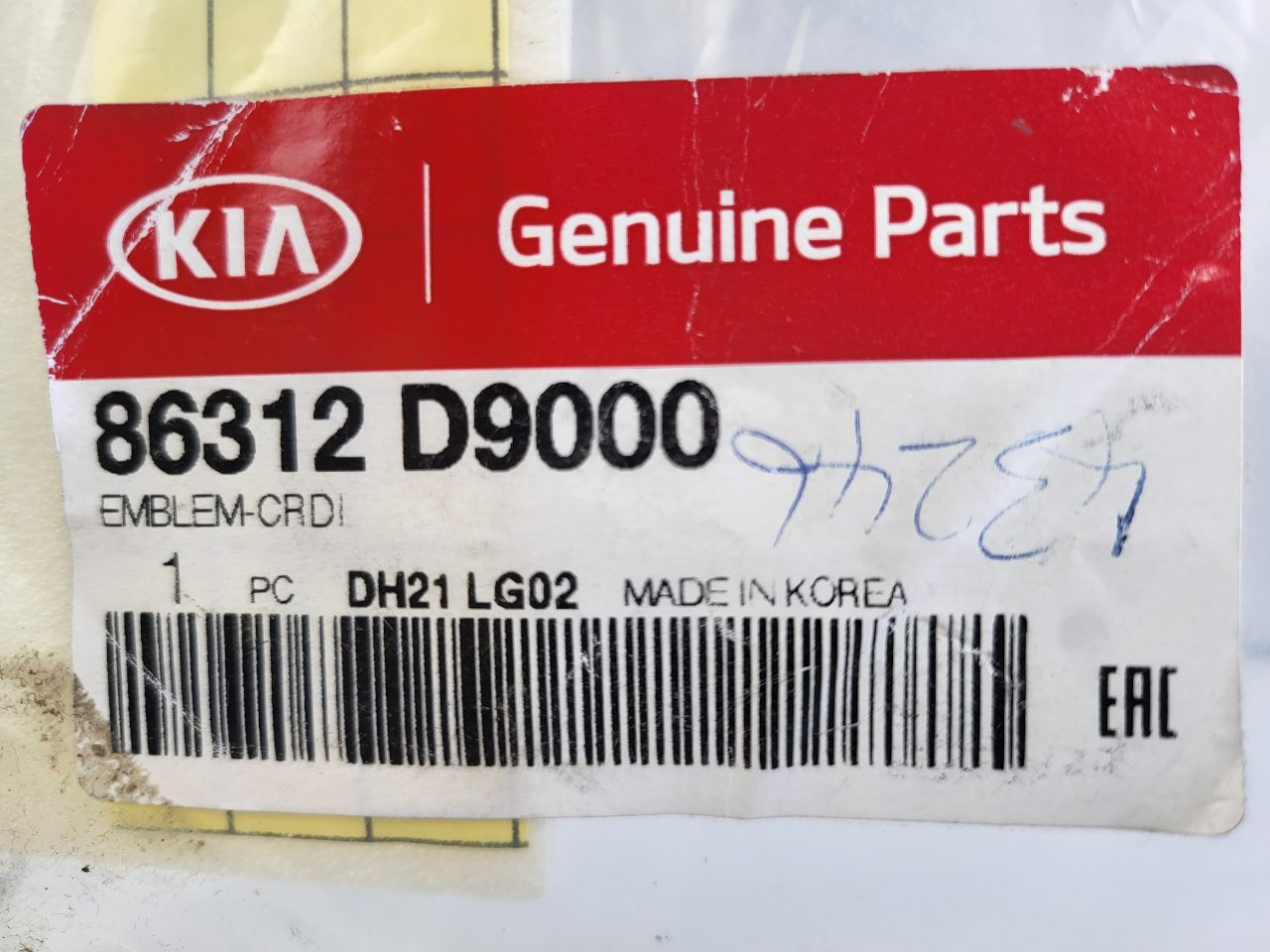 Genuine CRDi Rear Boot Badge Kia Sportage QL 2016 - 2022 NEW