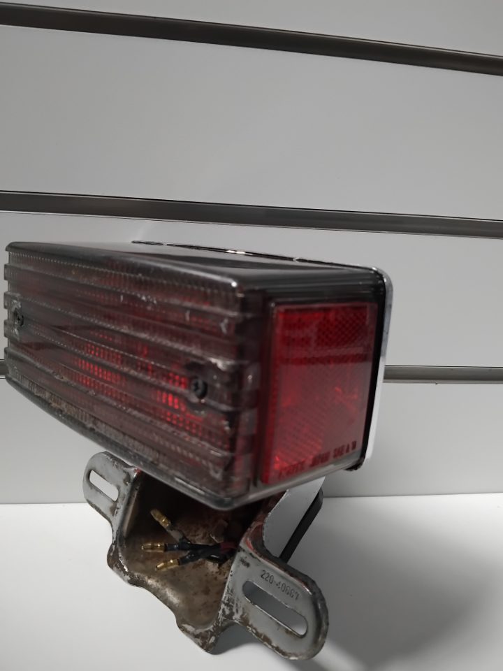 Genuine Taillight Brake Light and License Plate Bracket Kawasaki Z1100 GPz400 ZX400A Z750GP 1980s Used