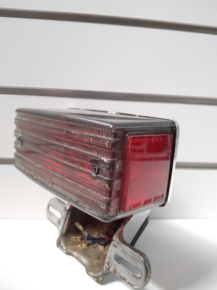 Genuine Taillight Brake Light and License Plate Bracket Kawasaki Z1100 GPz400 ZX400A Z750GP 1980s Used