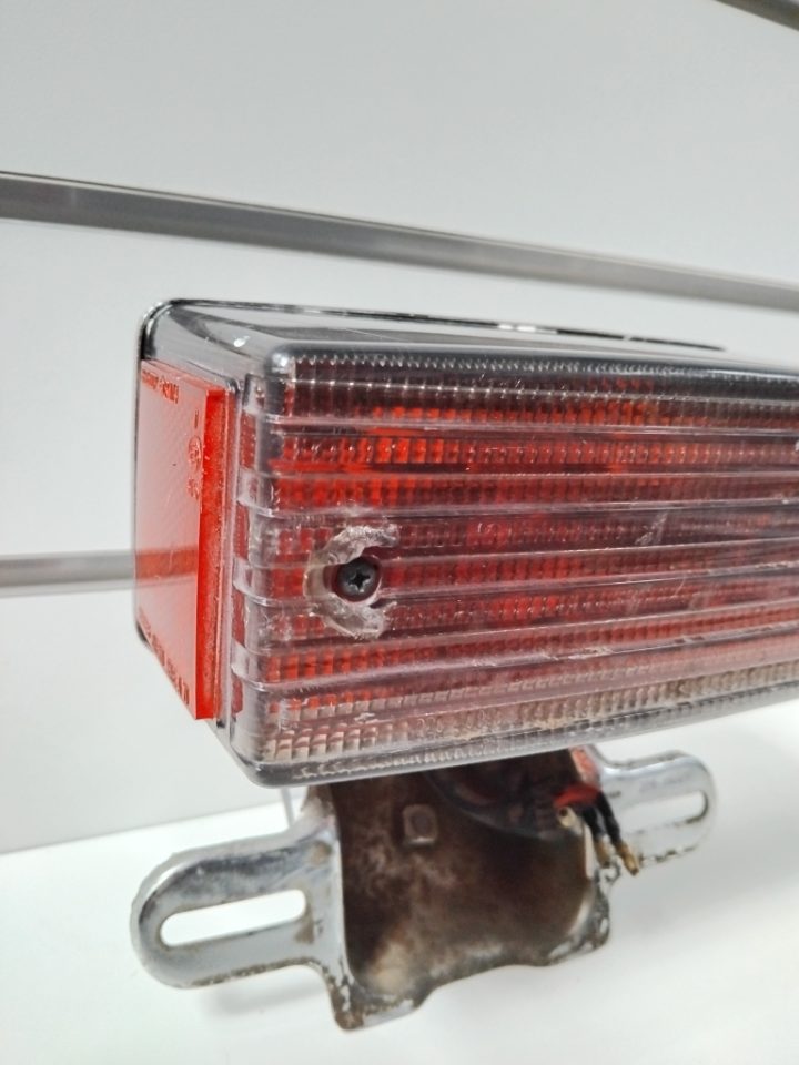 Genuine Taillight Brake Light and License Plate Bracket Kawasaki Z1100 GPz400 ZX400A Z750GP 1980s Used
