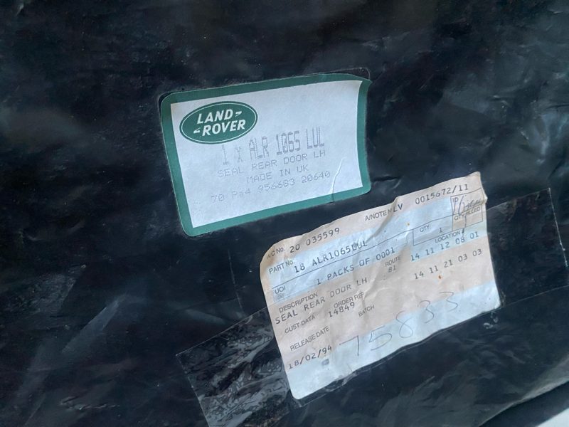 Genuine LH Rear Door Seal Land Rover Range Rover 1989-1995 NEW