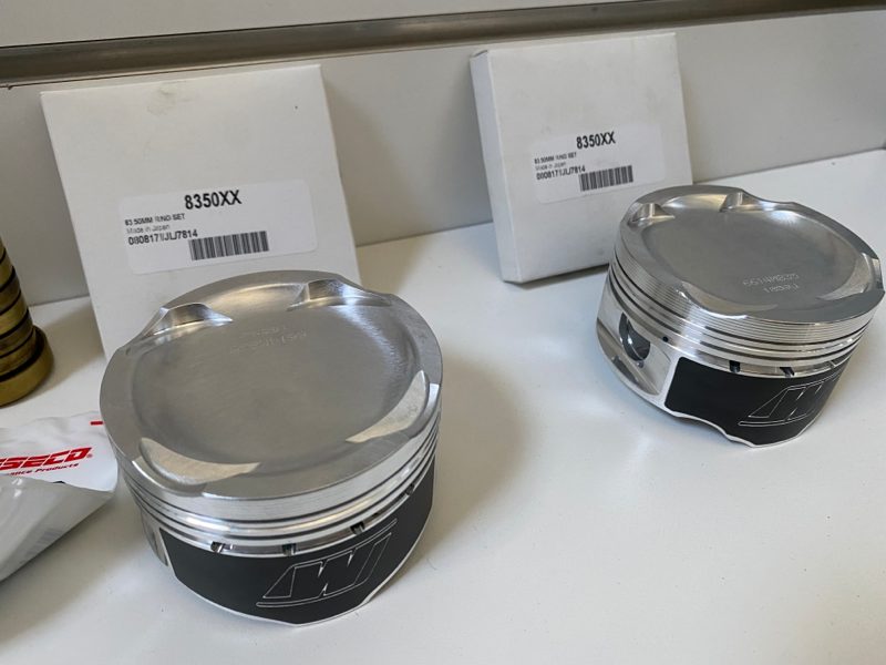 Wiseco Forged Piston kit Mazda 2.0 Fs Turbo 16.5cc dish NEW