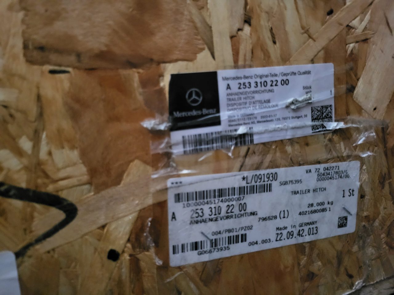 Genuine Tow Bar Mercedes GLC Class X253 2016 - 2023 New