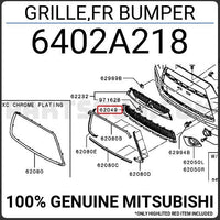 Genuine Front Bumper Grill Mitsubishi ASX RVR GA 2010 -2012 Used