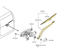 Genuine Windshield Stalk Arm & Blade Nissan Serena C26 2010 - 2016 New