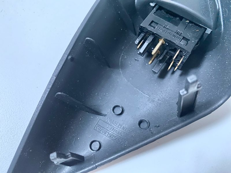 Genuine Porsche 911 996 Boxster 986 Door Mirror Trim Cover and mirror control unit switch Left LHD 1997-2004 Used