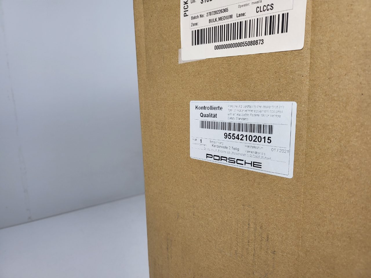 Genuine Cardan Drive Shaft (Rear) Porsche Cayenne 9PA 955 2003-2010 New