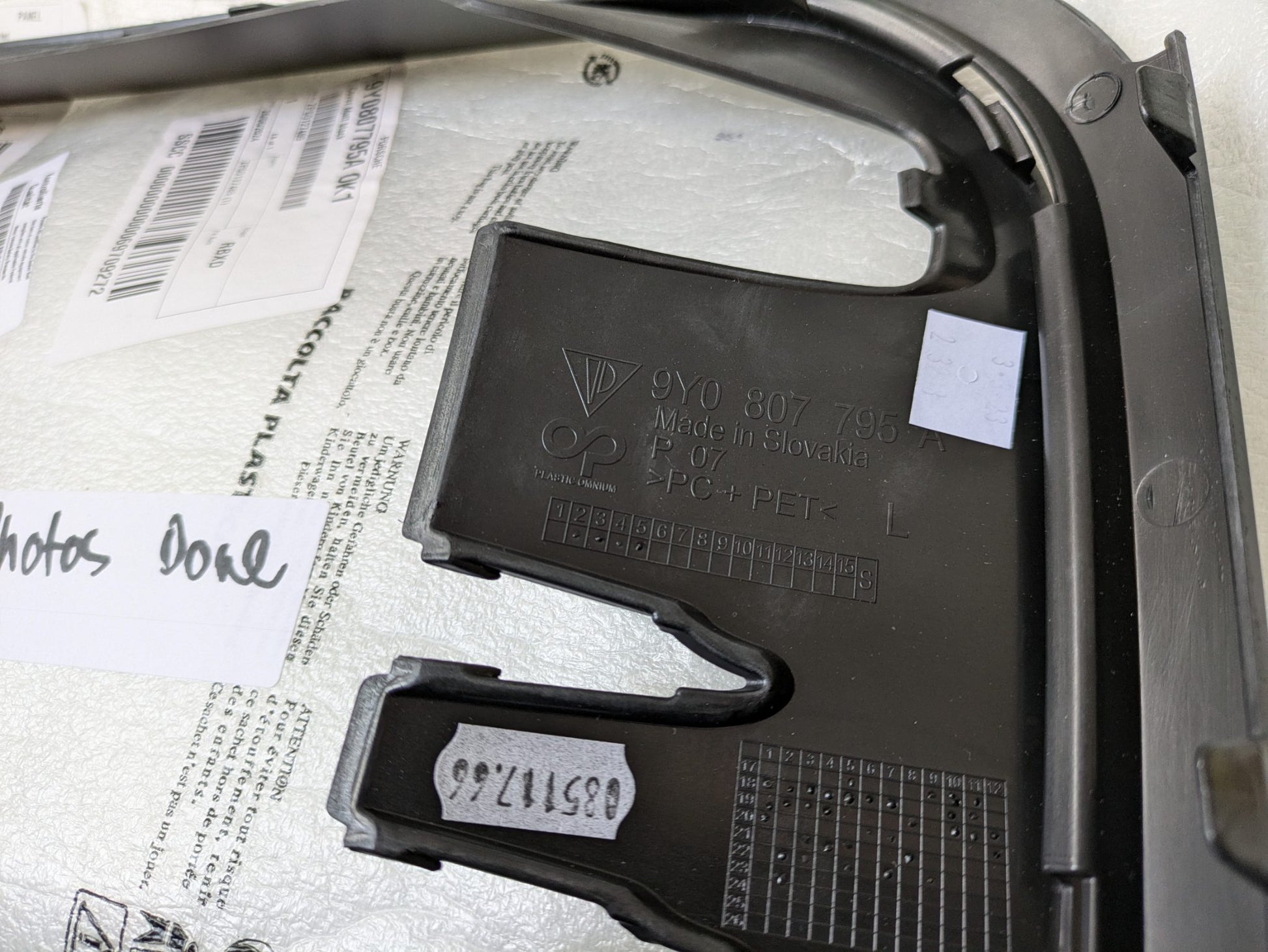 Genuine LH Bumper Grill Porsche Cayenne Turbo/Turbo S 9YA/9YB 2019 - 2023 New