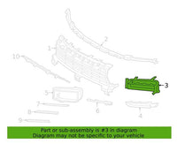 Genuine LH Grill Inner Frame Porsche Cayenne Turbo/Turbo S 9YA/9YB 2019 - 2023 New