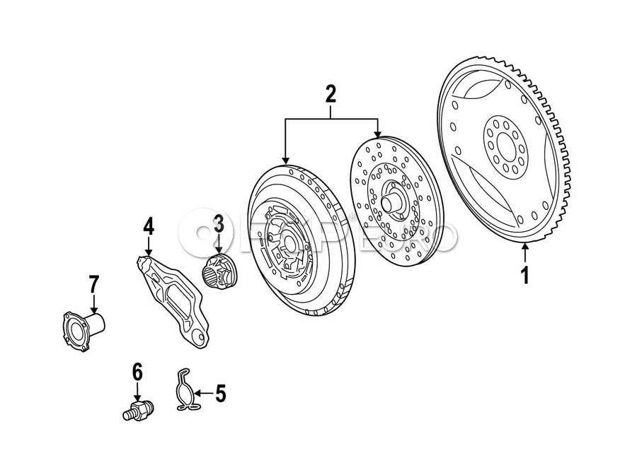 Genuine Porsche Clutch Kit Cayenne 958 V6 3.6L 2011-2014 NEW