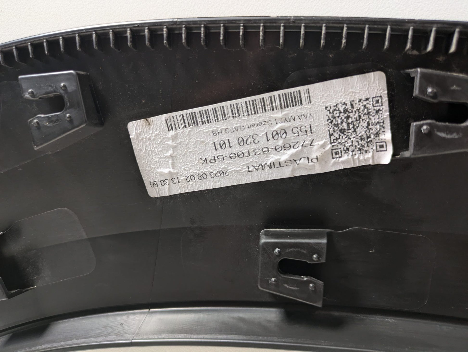 Genuine Fender Trim Molding Rear Left Suzuki S-Cross 2022 - 2025 Used