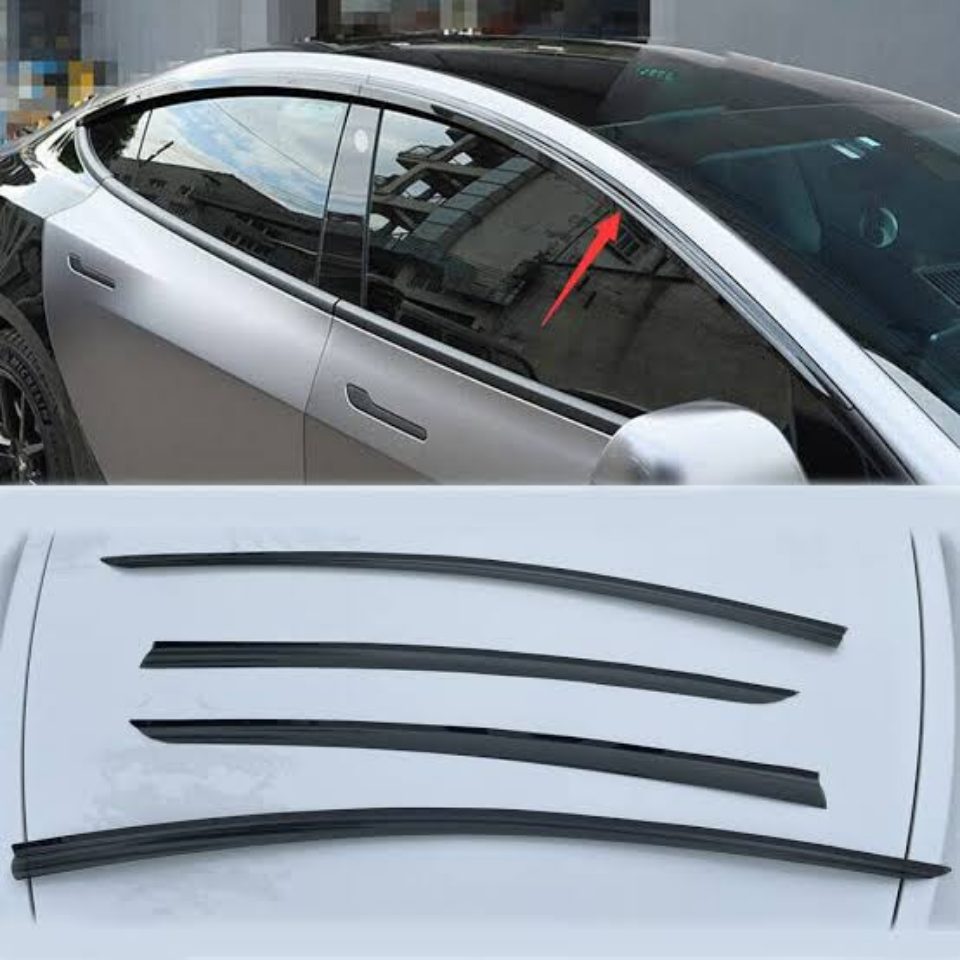 Tesla Model 3 Weather Shields Visor set of 4