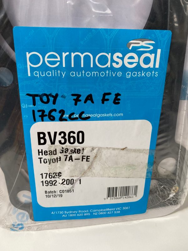 Permaseal Head Gasket Toyota 7A-FE 1762cc 1992-2001 New