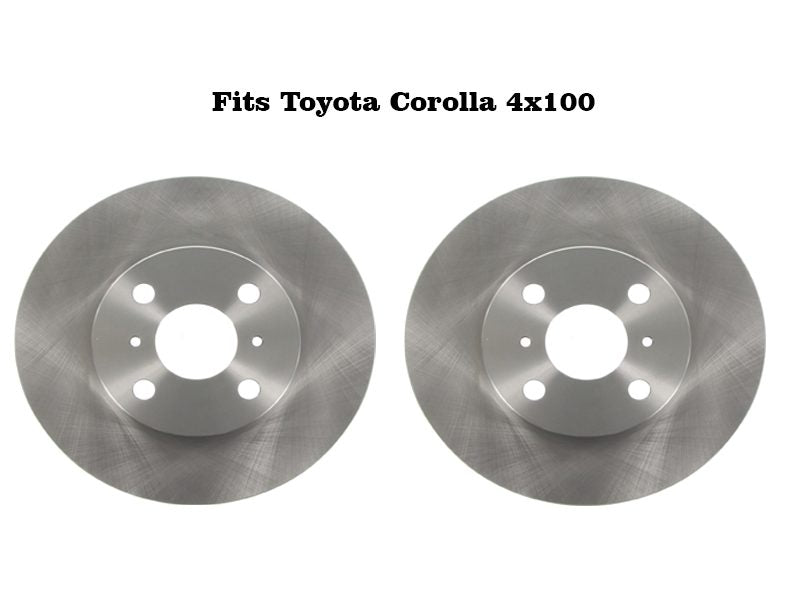 Repco Disc Front Brake Rotors Pair Toyota Corolla ZZE122 2001 – 2004 New