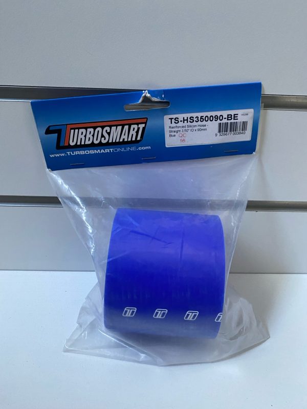 TurboSmart Reinforced Silicon hose 3.50" ID X 90mm Blue Straight New