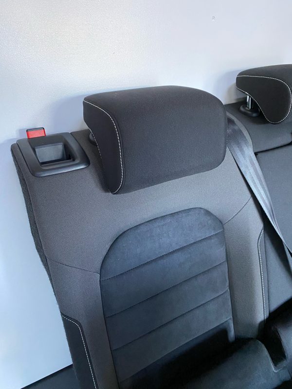 Genuine Highline Rear Bench Seat assembly Dark Blue Suede with White Stitching Seats VW Golf MK7 2012-2020 Used