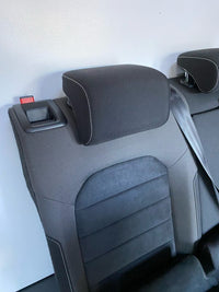 Genuine Highline Rear Bench Seat assembly Dark Blue Suede with White Stitching Seats VW Golf MK7 2012-2020 Used