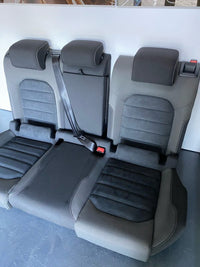 Genuine Highline Rear Bench Seat assembly Dark Blue Suede with White Stitching Seats VW Golf MK7 2012-2020 Used