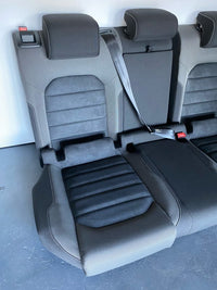 Genuine Highline Rear Bench Seat assembly Dark Blue Suede with White Stitching Seats VW Golf MK7 2012-2020 Used