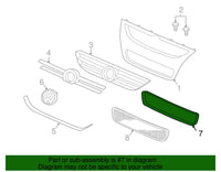 Genuine Lower Grill Frame VW Touareg 7L 2007 - 2010 New